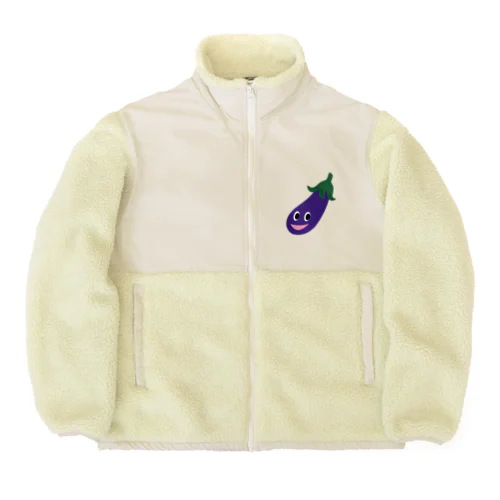 おナスくん Boa Fleece Jacket