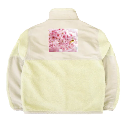 桜の樹の下で Boa Fleece Jacket