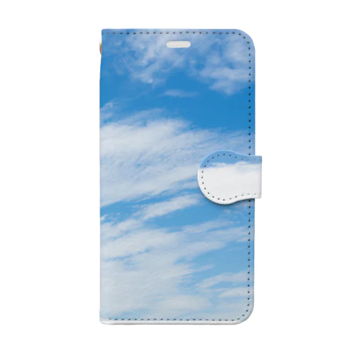 手帳型スマホケース青空！ Book-Style Smartphone Case