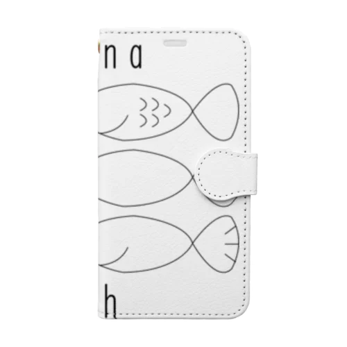 お魚 Book-Style Smartphone Case