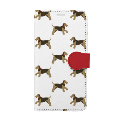 犬/ウェルシュテリア Book-Style Smartphone Case