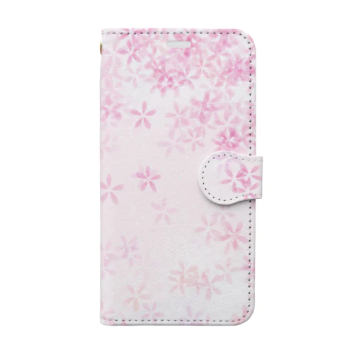 花柄　桜 1　#107 Book-Style Smartphone Case