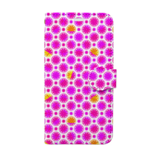 Pink citrus Book-Style Smartphone Case