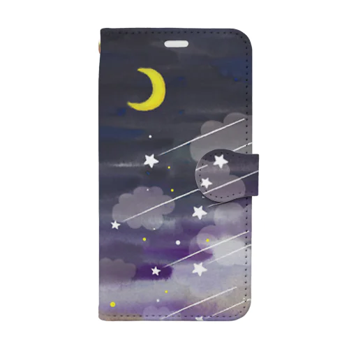 moon night Book-Style Smartphone Case