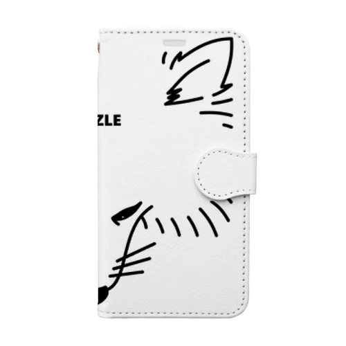 White dog Muzzle collection Book-Style Smartphone Case