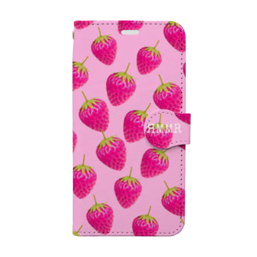 苺づくし🍓 Book-Style Smartphone Case