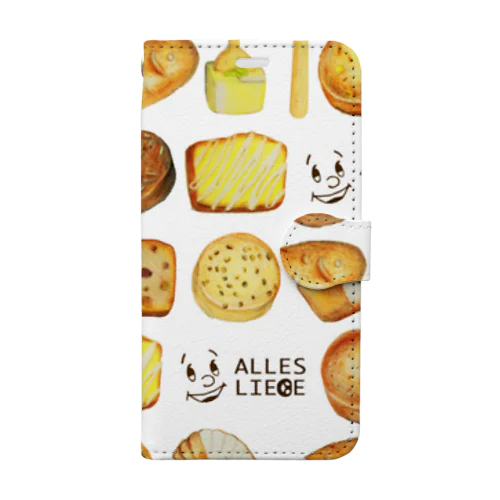 Alles Liebe総柄 Book-Style Smartphone Case