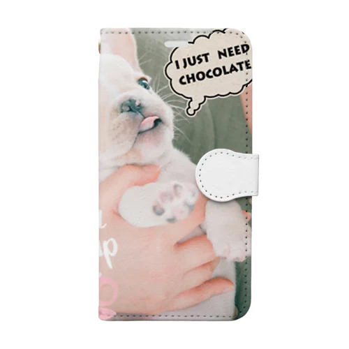 Hello ミランダ　〜yammy yammy〜 フレンチブルドッグ Book-Style Smartphone Case