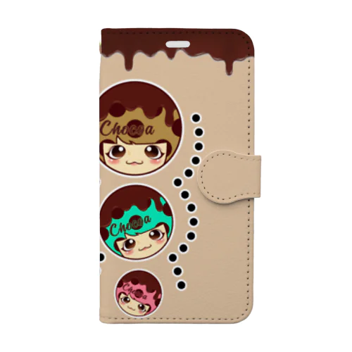 Chocolate Time🍫カフェ・オ・レと一緒に♪ Book-Style Smartphone Case