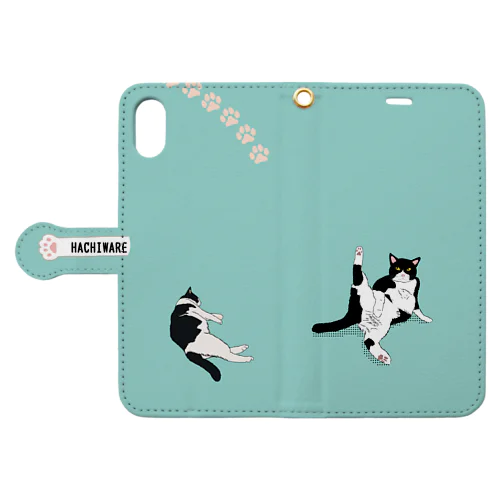 YES!のネコちゃん と寝るネコちゃん Book-Style Smartphone Case