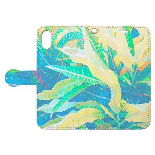 南国の葉っぱ４🌿 Book-Style Smartphone Case