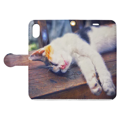 おやすみ中の猫ちゃん Book-Style Smartphone Case