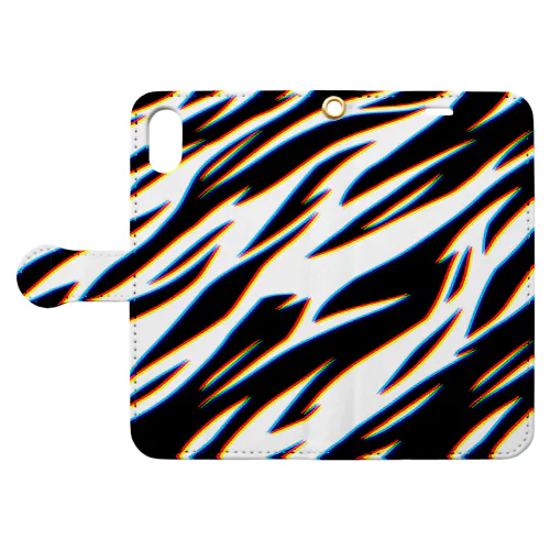 Color Shift Full Tiger Pattern Book-Style Smartphone Case