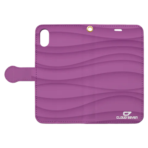 PURPLE WAVE 手帳型スマホケース