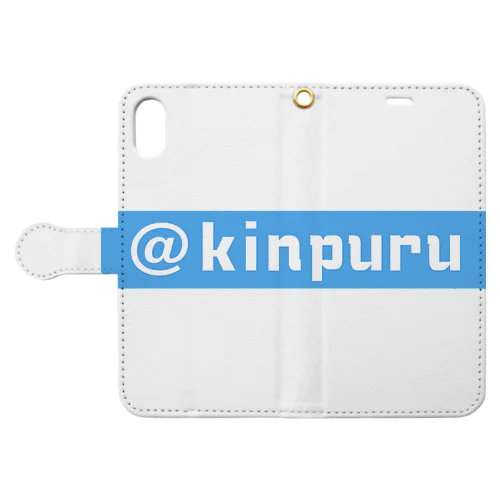 【KPBL03】@kinpuru（ブルー） Book-Style Smartphone Case