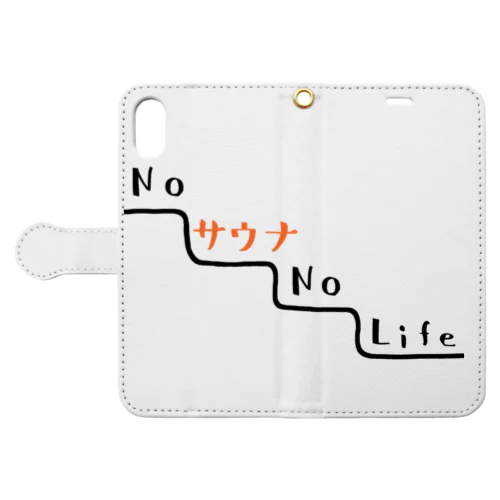 NO サウナ NO LIFE Book-Style Smartphone Case