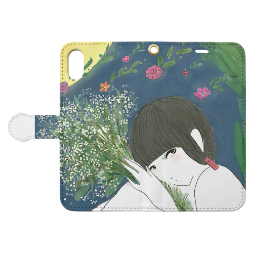 【MAKI】HAGU HOSHINO Smartphone Case 手帳型スマホケース