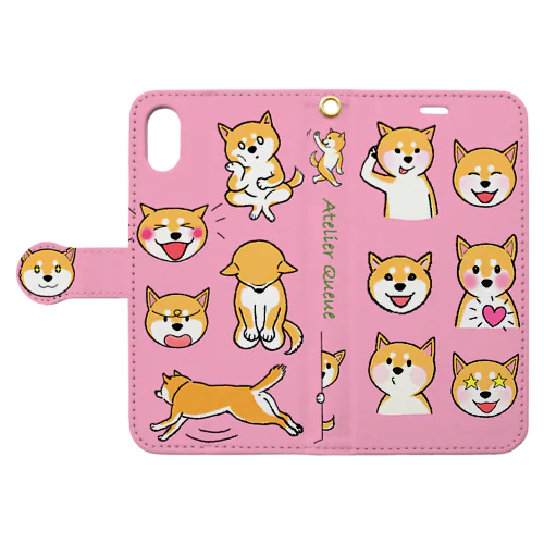 柴犬スマホカバーiPhoneXS Book-Style Smartphone Case