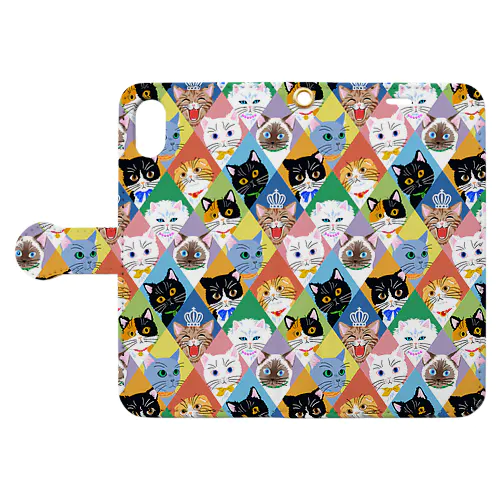 Cats スマホケース Book-Style Smartphone Case