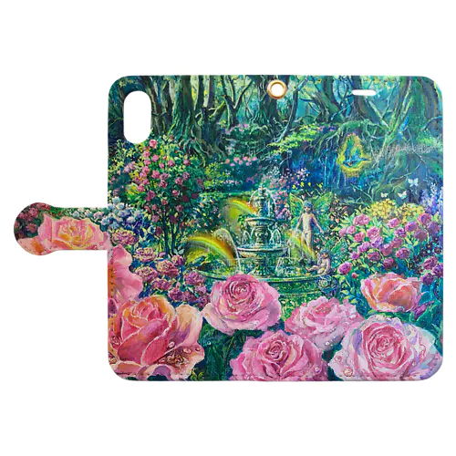 rose garden Book-Style Smartphone Case