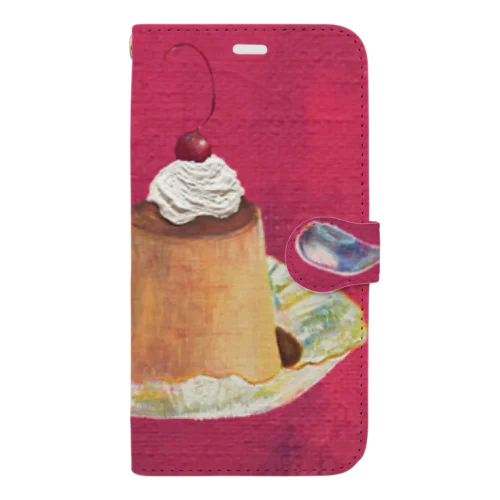 pudding iPhone case 手帳型スマホケース