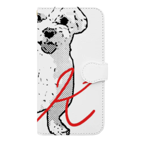 white dog Book-Style Smartphone Case