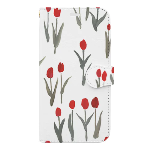 tulip red Book-Style Smartphone Case