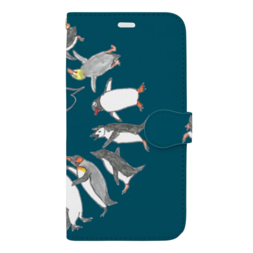 ペンギン　全員集合 Book-Style Smartphone Case