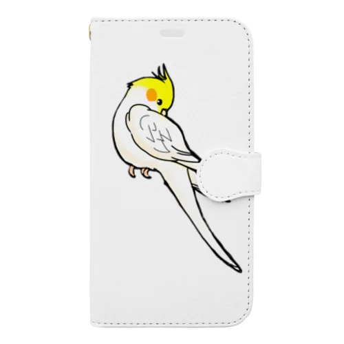 オカメインコさん(◍’ѳ ’◍) Book-Style Smartphone Case