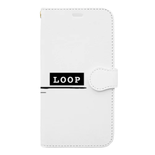 3連看板(LOOP) 手帳型スマホケース