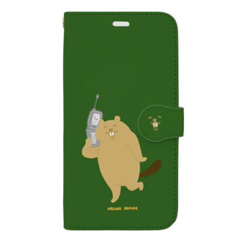 ねこぜびーばー Book-Style Smartphone Case