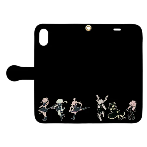 女の子たちの手帳型ケース。 Book-Style Smartphone Case