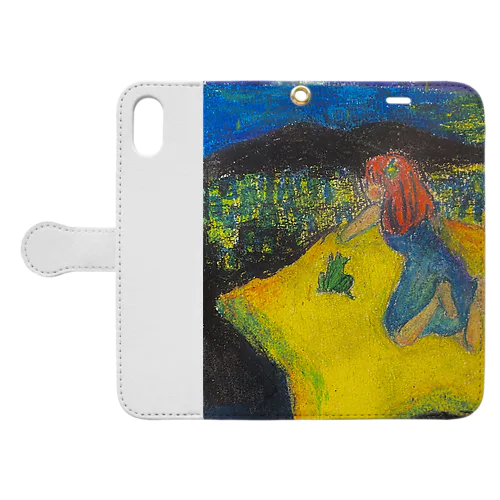 Girl on the star Book-Style Smartphone Case