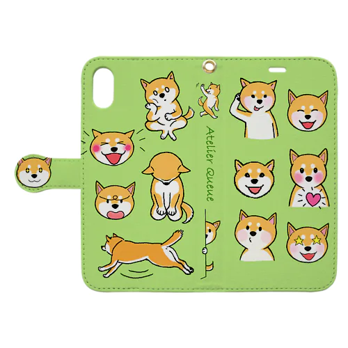 柴犬スマホカバーiPhoneXR Book-Style Smartphone Case