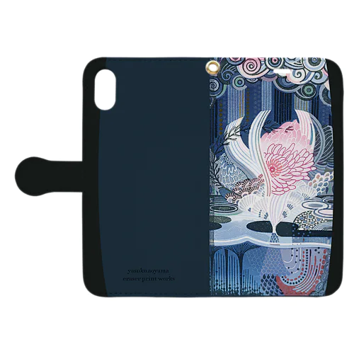 水底の鮮やかさ　iPhoneXR推奨 Book-Style Smartphone Case