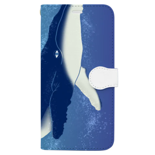 泳ぐクジラ Book-Style Smartphone Case