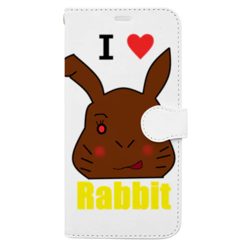 I♥Rabbit 手帳型スマホケース