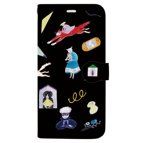 teleport黒 Book-Style Smartphone Case