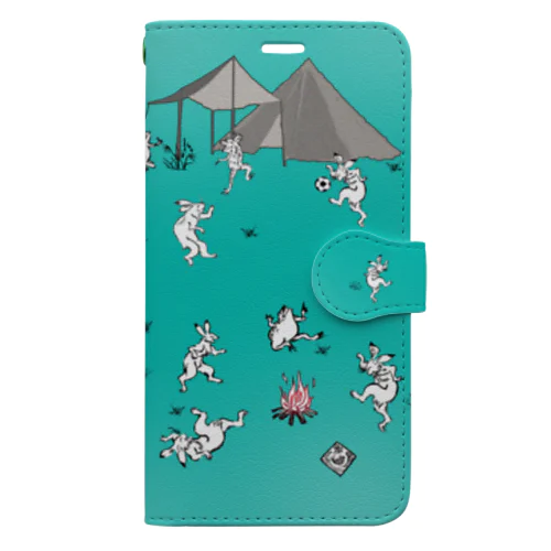 野営(キャンプ)ハイシーズン2 Book-Style Smartphone Case