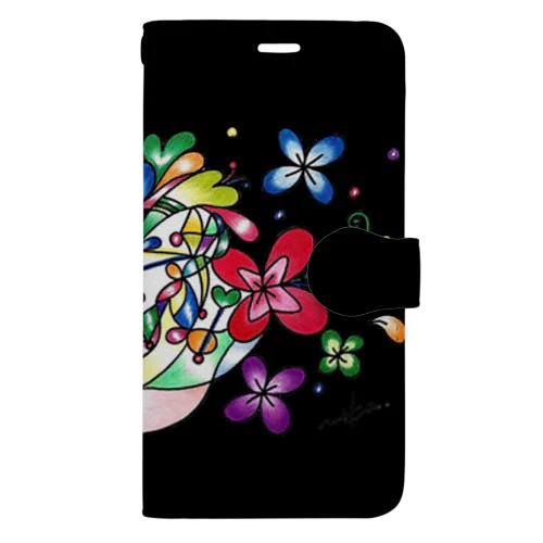 ルミ子さんの才能の花満開❣️ Book-Style Smartphone Case