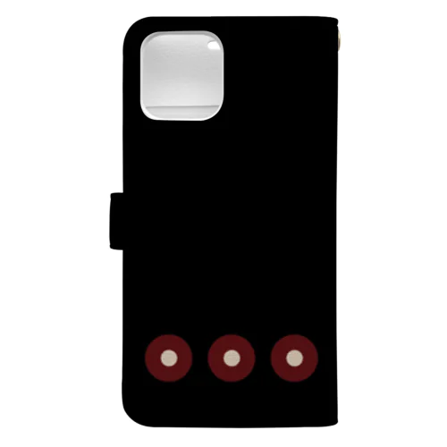 蛇目紋黒羅紗陣羽織柄 Book-Style Smartphone Case