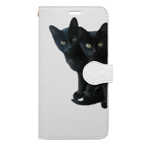 黒猫は見た Book-Style Smartphone Case