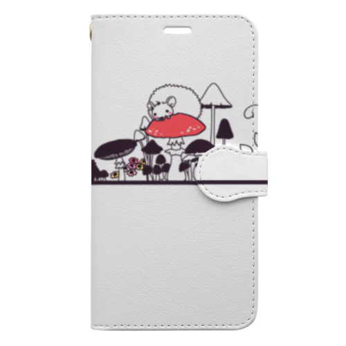 はりねずみのおさんぽ Book-Style Smartphone Case