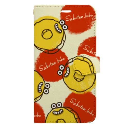 ぱぱぱのパインさん赤黄 Book-Style Smartphone Case