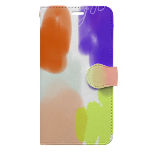 rainbow　puddle Book-Style Smartphone Case