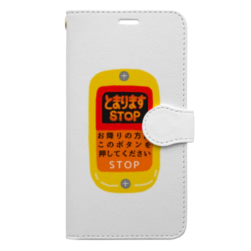 バスの降車ボタン Book-Style Smartphone Case