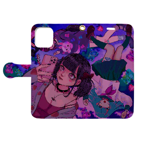 女の子詰め合わせ Book-Style Smartphone Case