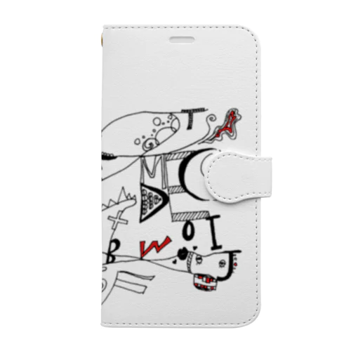 happy AtoZ アルファベット Book-Style Smartphone Case