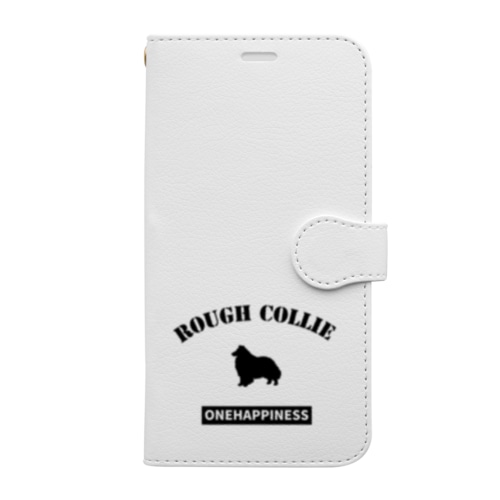 ONEHAPPINESS　ラフコリー Book-Style Smartphone Case