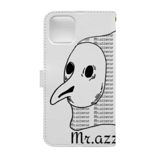 クチバシマスク白 Book-Style Smartphone Case